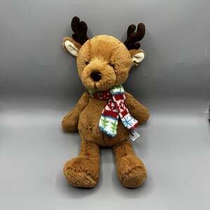 Aurora World MASON Winter Reindeer In Scarf Plush Stuffed Animal 16"